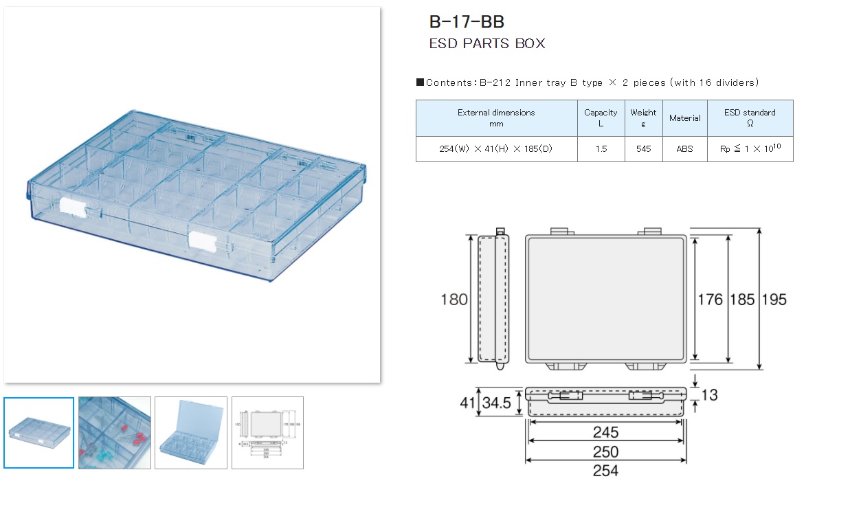 Ichiban Precision Sdn Bhd Hozan Hozan ESD Parts Box